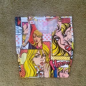 A comic pop art dress, size Small-Medium. Never worn, new without tags.